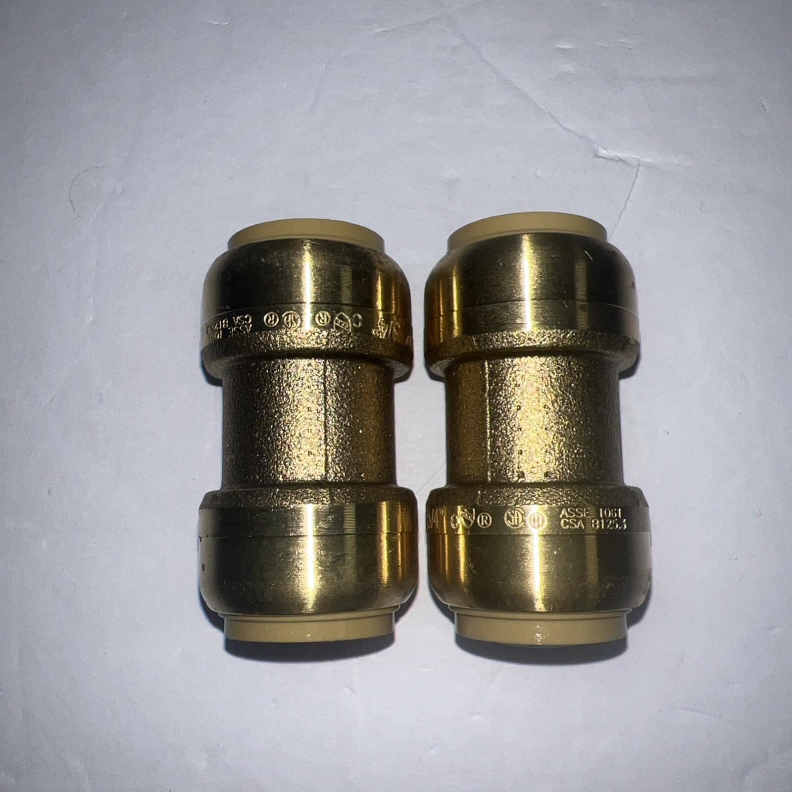 SharkBite Push-To-Connect Brass Coupling 3/4" x 3/4" Plumbing Fittings-open Box