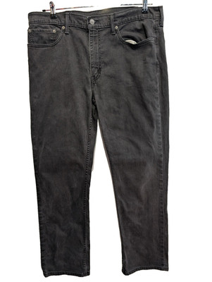 Levi's 514 Vintage Herren Jeans W38 L32 Schwarz Denim Stretch Straight Fit Straight