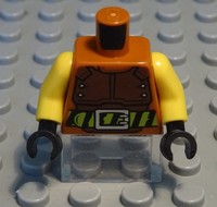 Lego Figur ZubehöR Oberteil Torso Dunkelocker Mit Dekor