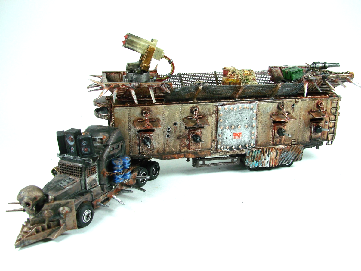Gaslands Kenworth T600 War Rig Custom Matchbox Diecast 1/64 Mad