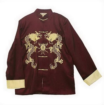 THY COLLECTIBLES Traditional Chinese Embroidered Silk Kung-Fu Tang Jacket Coat