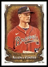 2024 Topps Allen & Ginter #27 AJ Smith-Shawver Rookie Atlanta Braves RC Card. rookie card picture