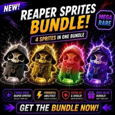 Grim Reaper Sprite Bundle **Regular-Gold-Gummy-Galaxy** (YOU GET TO KEEP IT)