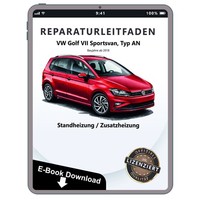 VW Golf 7 Sportsvan (18>) Standheizung Zusatzheizung Reparaturhandbuch Download