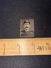 Vintage Civil War TINY TIN TYPE Photo  Man Soldier Buttoned Uniform