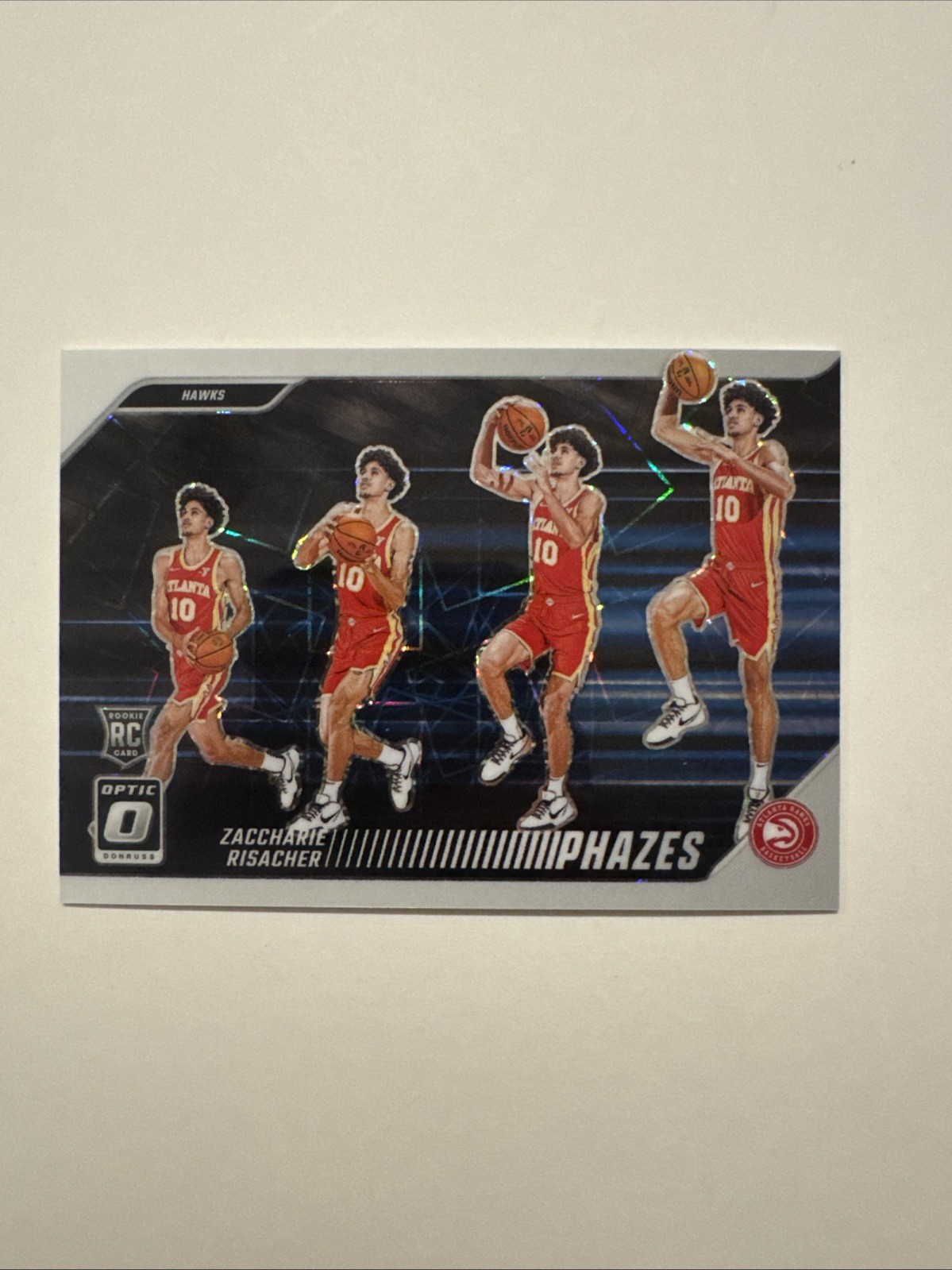 2024-25 Donruss Optic Zaccharie Risacher Phazes SSP Case Hit Rookie RC #21