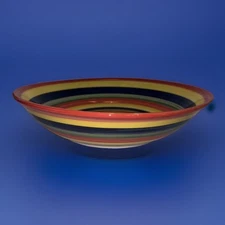 Swirl Striped Pasta Bowl . 12.5” Wide-3” Tall Table Top Unlimited Pasta Bowl