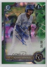 2022 Bowman Chrome Green Atomic Refractor 30/99 Herard Gonzalez Auto 18t1