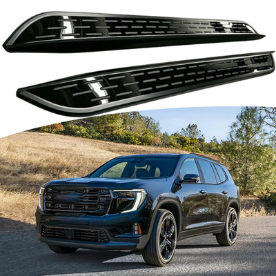 2pcs Running Boards Side Steps Fits For GMC Acadia 2024-2026 Nerf Bar Black