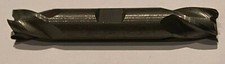3/8" 4 FLUTE DOUBLE END SOLID CARBIDE MILL, CENTER CUT, SLIGHT RADIUS, USED