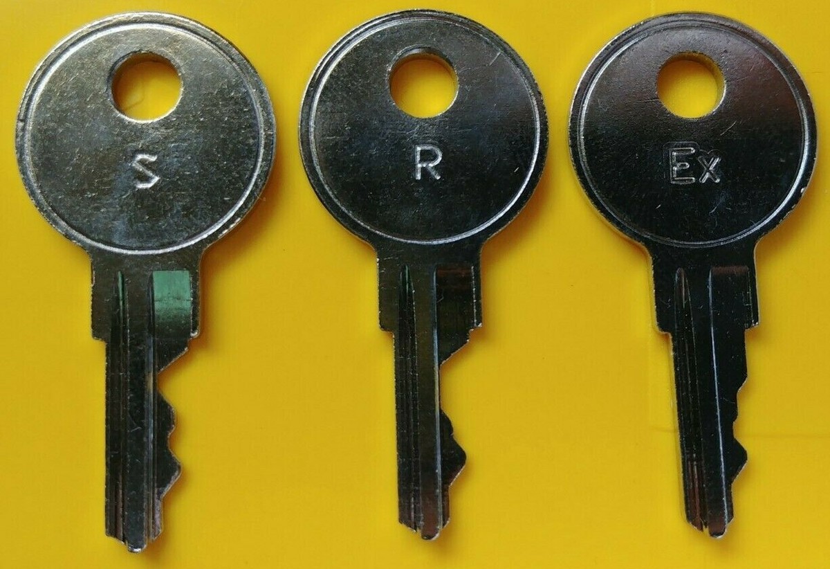 NCR EX R S KeyLock Register Keys for 5932 Keypad Keyboard, RealPOS
