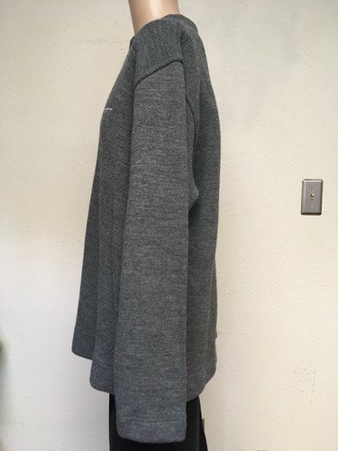BEN SHERMAN SPELLOUT WOOL BLEND SWEATER Charcoal Heather CREWNECK 2XL - Picture 3 of 12