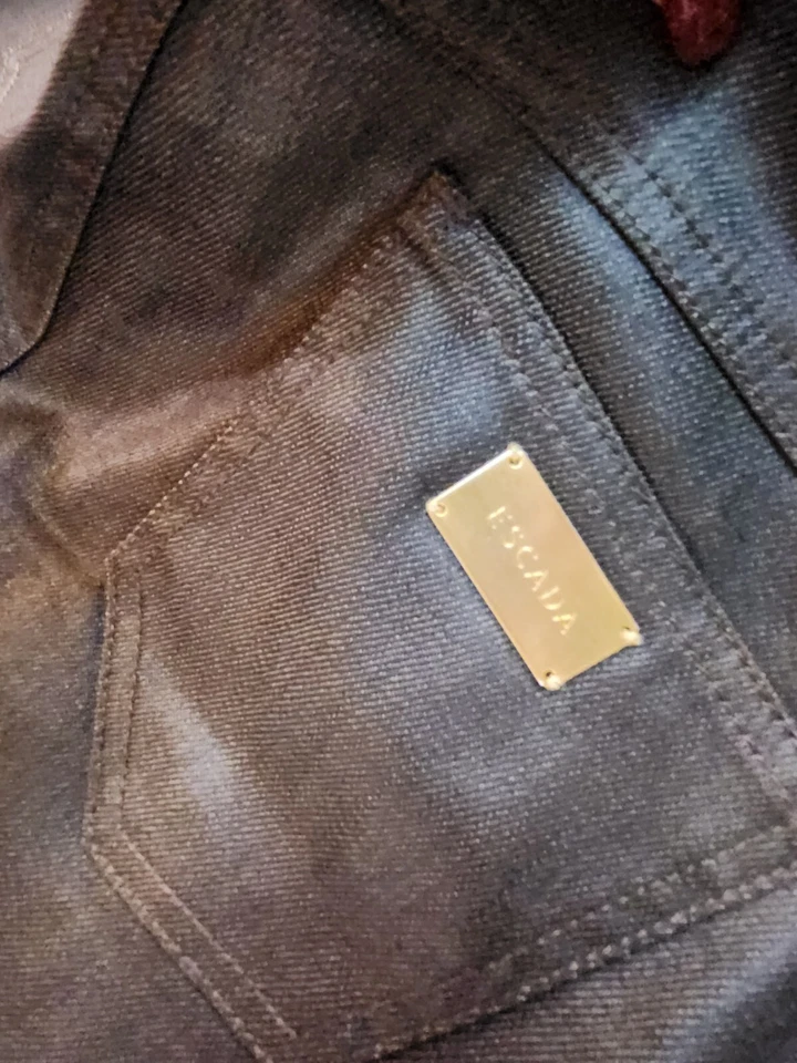 ESCADA Women's Brown Jeans Denim Exclusive for Niemann Marcus Sz 38 - Image 4 of 4