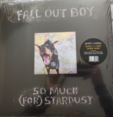 Fall Out Boy   So Much (For) Stardust Dark Matter w/ white & gold splatter /1000