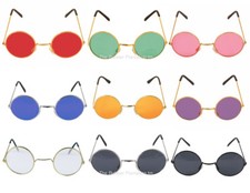 John Lennon Round Sunglasses Ozzy Osbourne Hippy 70's 80's Fancy Dress Glasses