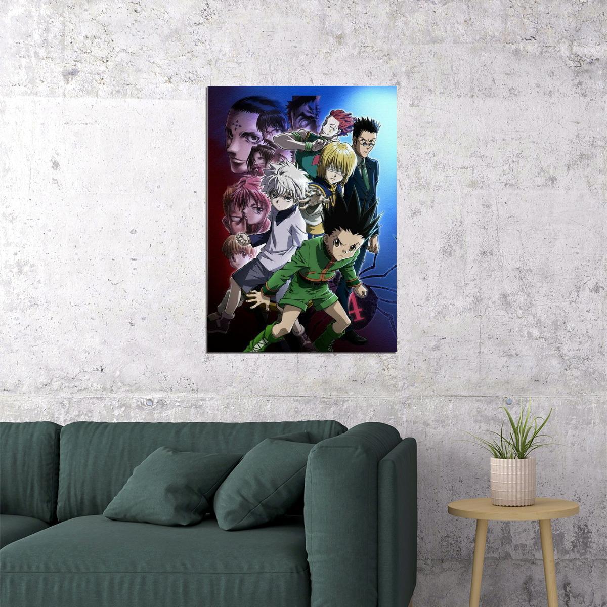 282542 Hunter Hunter Neferpitou Gon Killua Fight Anime PRINT