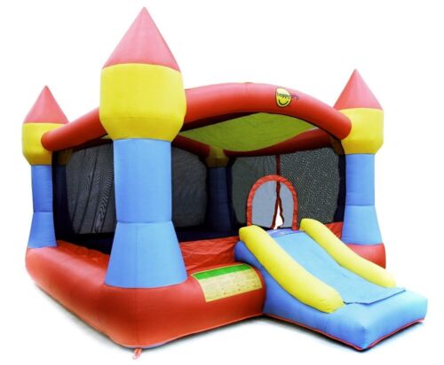 Happy Hop 5x4x3m bouncing castle with slide Springburg children bouncing lock with fan - Picture 1 of 1