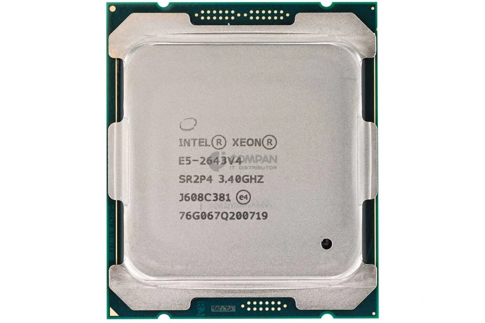 SR2P4 INTEL XEON E5-2643 V4 3.40GHZ 6 CORE 20MB L3 CACHE 135W LGA2011-3 - Imagen 2 de 4