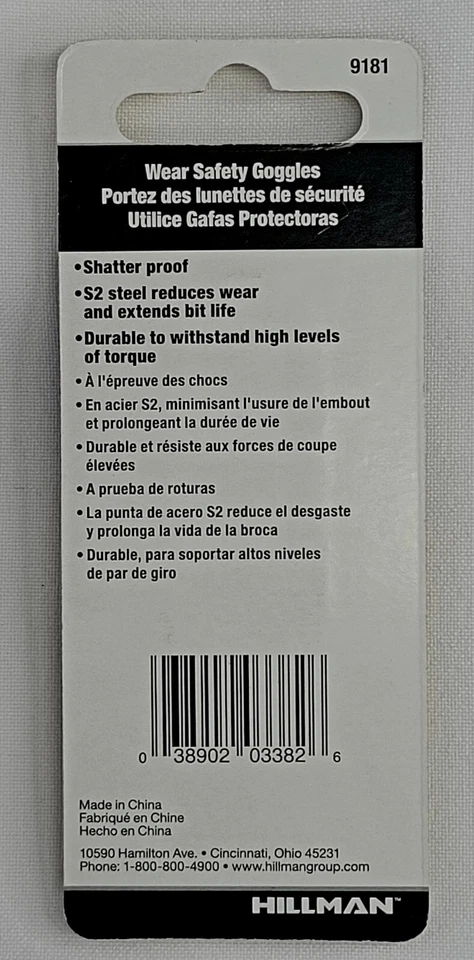 Hillman 2” #1 Phillips Driver Bit 9181 Impact Driver Endurecido S2 Acero NUEVO Foto 2 de 2