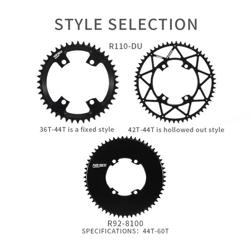 110BCD 4 Bolt Chainring for Shimano Ultegra 36T-60T Aero Bicycle Chainwheel - Picture 6 of 47