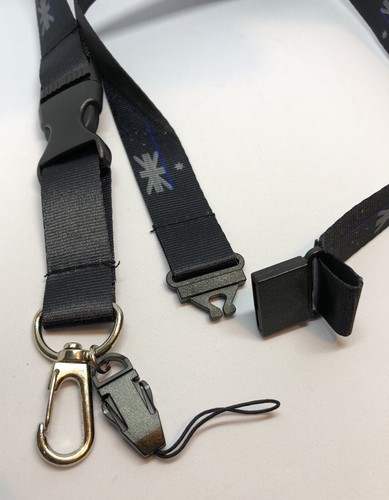 Thin Blue Line Flag Lanyard* Police, Law Enforcement, Secure Holder, Safety Clip - Picture 2 of 8