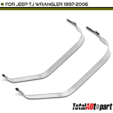 2Pcs Fuel Tank Straps w/o Plastic Block for Jeep TJ Wrangler 2.4L 2.5L Petrol
