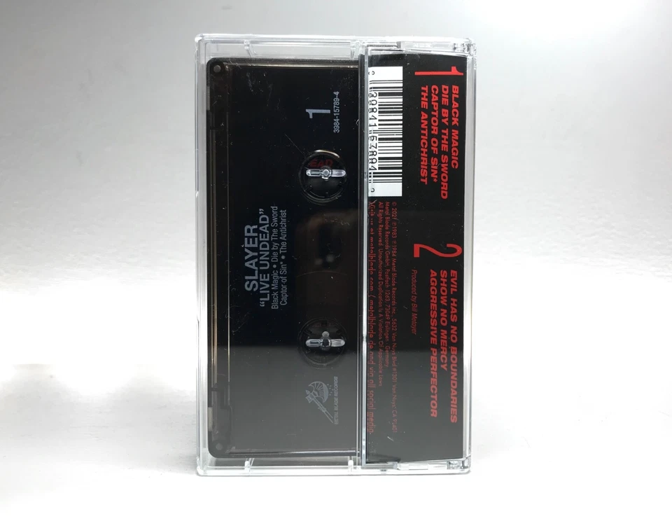 Slayer LIVE UNDEAD EP Cassette 3984-15789-4 **REMASTERED** NEAR MINT CONDITION - Image 4 of 4