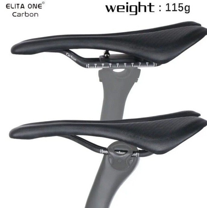Nuova sella Elita One in carbonio 270x143 mm - leggera, comoda, guida 7x7 e 7x9