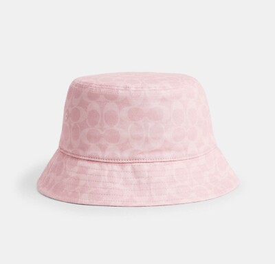 Vintage Coach Signature Pink Womens Bucket Hat s-l400.jpg main image 3