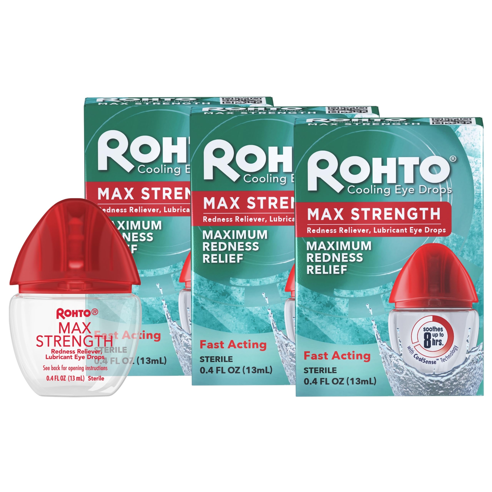 3 Pack Fast Relief 0.4 Fl Oz