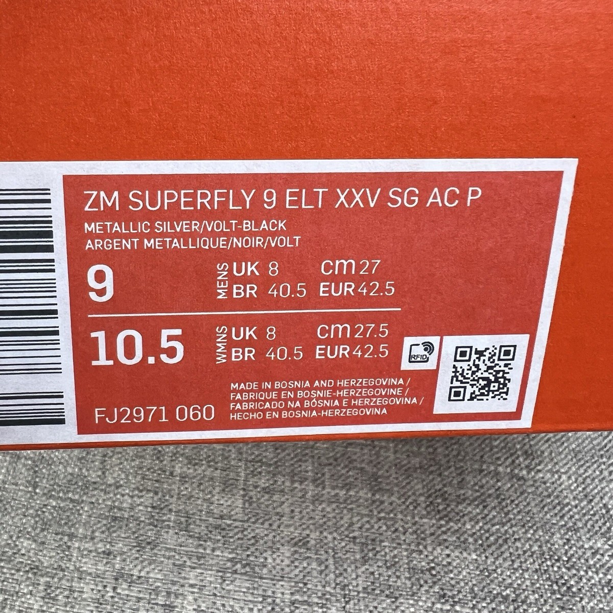 Nike Zoom Mercurial Superfly 9 Elite SG AC “XXV” Silver Pink