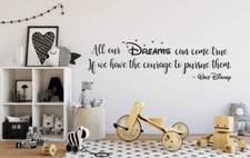 Wall Disney Quote Inspired Wall Decal Kids Decor Room