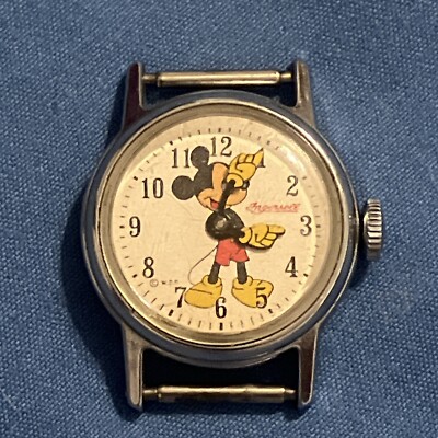 RARE Vintage Mickey Mouse Ingersoll Mechanical Watch | eBay