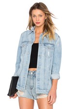 Lovers + Friends James Summit Long Denim Jacket Size Xs