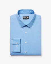 EXPRESS Mens 1MX Dress Shirt Extra-Slim Solid Stretch (S)