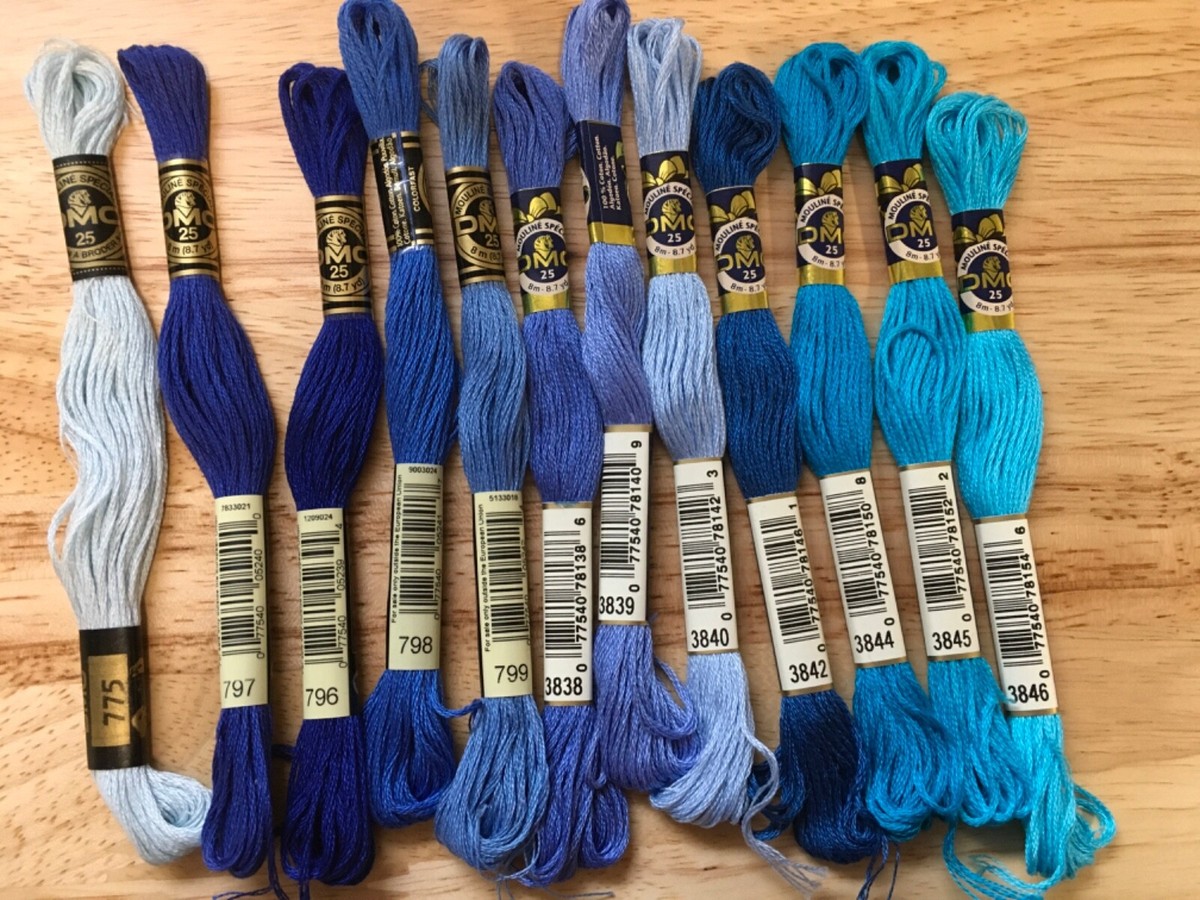 DMC 117-500 Six Stranded Cotton Embroidery Floss, Very Dark Blue Green, 8.7-Yard