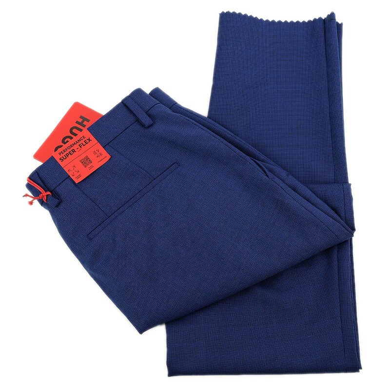HUGO BOSS RED LABEL Blue GETLIN 231X Slim Fit Wool Blend Dress Pants 30 R NWT