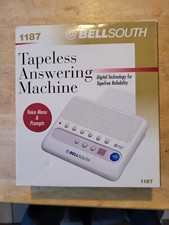 Vintage BellSouth Tapeless Answering Machine 1187 Voice Digital White