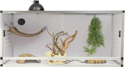 Reptile Enclosure Large Reptile Terrarium Habitat Tank- 50 gallon