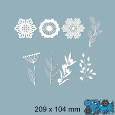 Metal Cutting Dies Flowers Grass Scrapbook Paper Craft Mould Blade Punch Stencil
