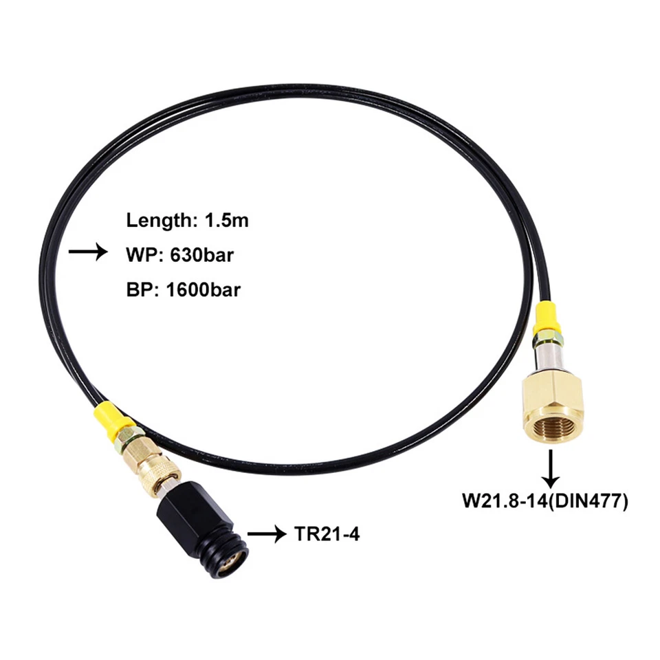 Für Sodastream Soda Maker Club Externer Schlauch Adapter-Kit CGA320 W21.8 CO2 DE - Bild 3 von 4