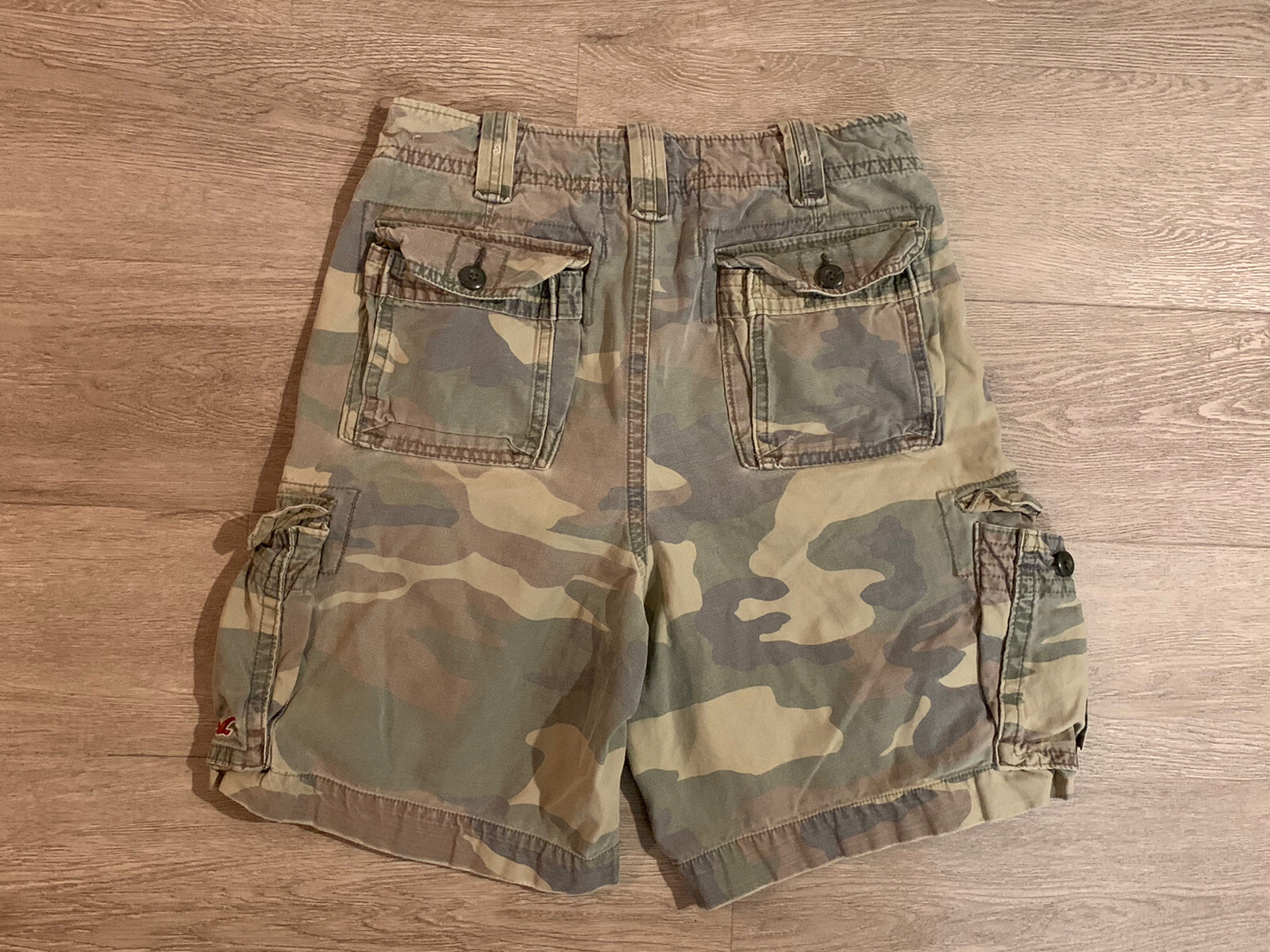 Hollister Cargo Shorts Mens 30 Green Camouflage Camo … Gem