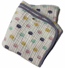 Monica  Andy Organic Cotton 42x45  Muslin Blanket Pastel Le Macaron Macaroon
