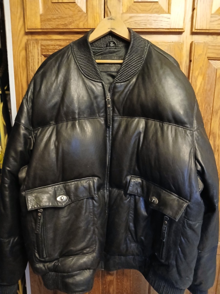 Men's NEXX UNLIMITED 4X Big & Tall Black Leather/Goosedown Flight