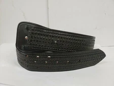 Don Hume Leathergoods B101-A Sam Browne Belt Black Basketweave Sz 28