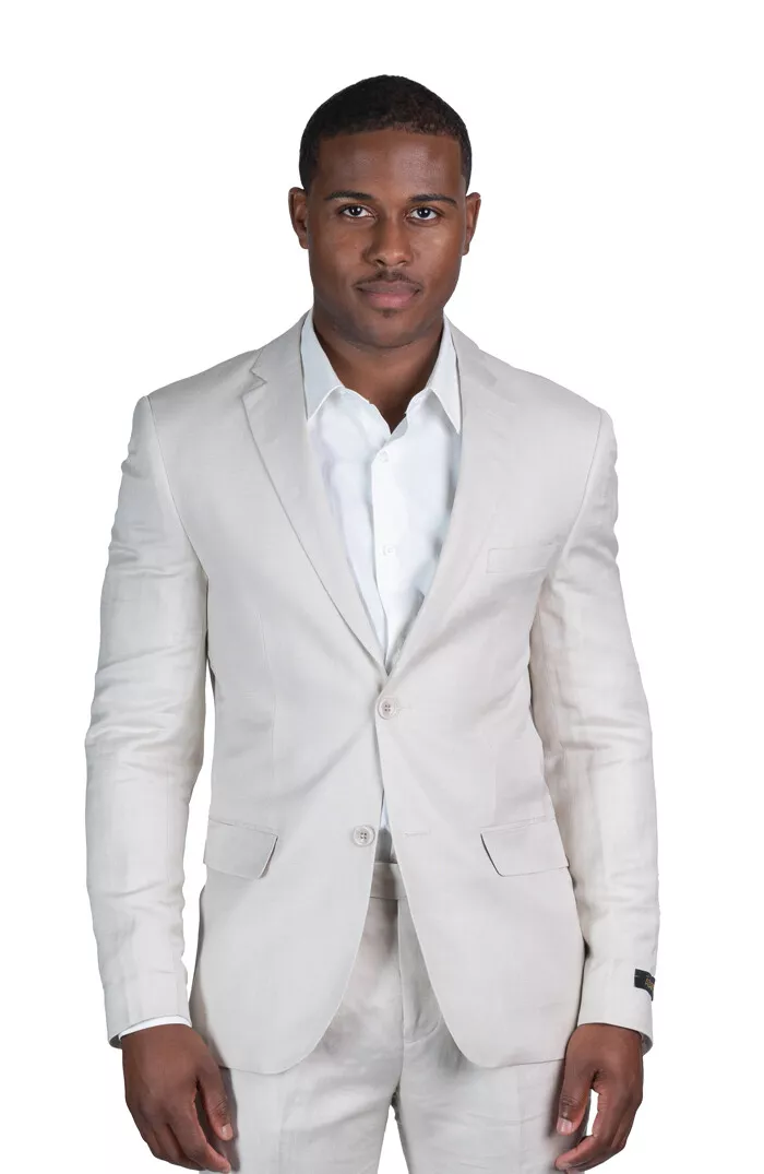 Sand hotsell linen blazer