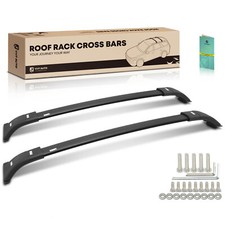 Black Aluminum Roof Rack Rail Cross Bars Luggage Carrier For Toyota Venza Suv