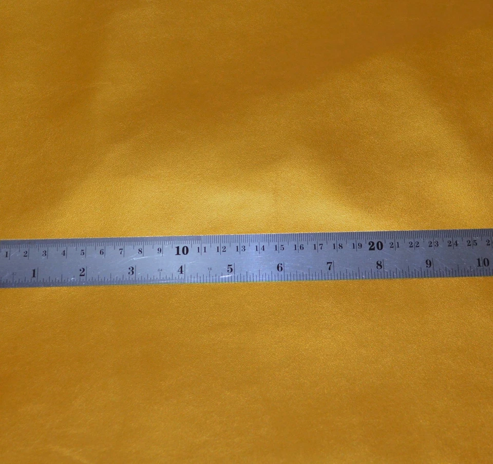 Pe253r Gold Soft Faux Leather Sheep Skin 3D Round Seat Cushion Cover Custom Size - Image 4 of 4