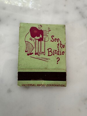 Vintage See The Birdie Fay's Portraits San Francisco Full Unstruck Matchbook
