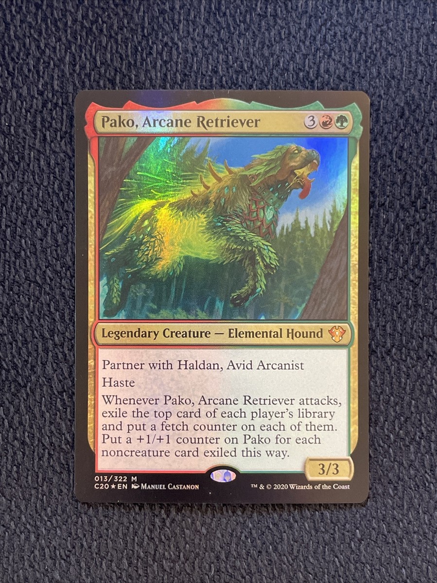1 x Pako, Arcane Retriever - Foil - Commander 2020 - NM-Mint - MTG